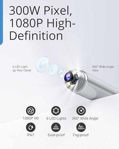 Bebird Ear Wax Removal Tool With Hd Camera R1 D Smart Visual Ear Cleaner With Otoscope Ear Viewer With 6 Led Light & Multi Tips For Cleaning Earwax & Inspection Kits