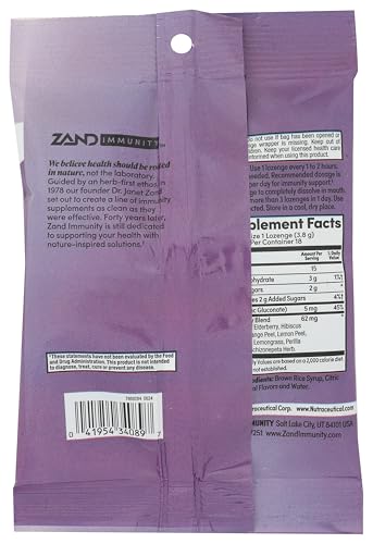 ZAND Elderberry Zinc Lozenges 18 Count
