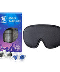 Lysian High Fidelity Concert Ear Plugs 2 Pairs With 3D Sleep Eye Mask