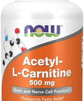 Now Foods Acetyl Lcarnitine 500 Mg 100 Caps