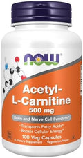 Now Foods Acetyl Lcarnitine 500 Mg 100 Caps