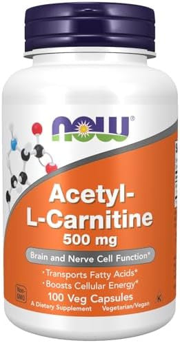 Now Foods Acetyl Lcarnitine 500 Mg 100 Caps