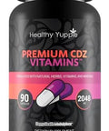 Healthy Yuppie Premium Cdz Vitamins - Our Best Immunity & Performance Pills - Stamina Booster Cdz Supplement Vitamin C D And Zinc - D3 Immune Health Vitamins - Vitamin C D Z Immune Health Supplements