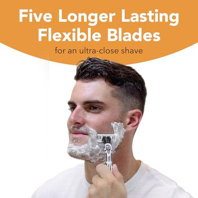 Bic Flex 5 Sensitive Men's Disposable 5-Blade Razors Comfortable Shave 5-Pack