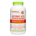 NutriBiotic Ascorbic Acid with Bioflavonoids Powder Highly Soluble Antioxidant and Collagen Support Supplement 2000 Mg Vitamin C with Lemon Bioflavonoid Complex Vegan Gluten and GMOFree 16 Oz