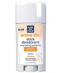 Kiss My Face Active Life Deodorant Contains Naturally Derived Ingredients 72 Hour Odor Control Deodorant For Women And Men Aluminum With Coconut Oil And Probiotics Citrus Scent