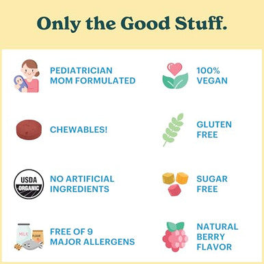 Mamadoc Rx Certified Organic Kids And Teens Whole Food Vitamin D3 Chewables | 800 Iu | Sugar Free Vegan Free Of 9 Major Allergens | 2 Month Supply | Ages 3+