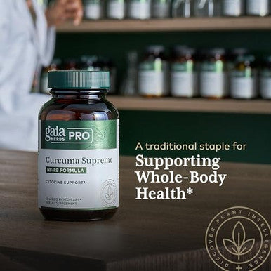 Gaia Herbs Pro Curcuma Supreme Nfkb Formula Immune Support Supplement Contains Turmeric Extract & Black Pepper Extract 120 Liquid Phytocaps