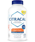 Citracal Petites Calcium Citrate with Vitamin D3 Bone Health Support Calcium Supplement for Ages 12+ 375 Count (Packaging May Vary)