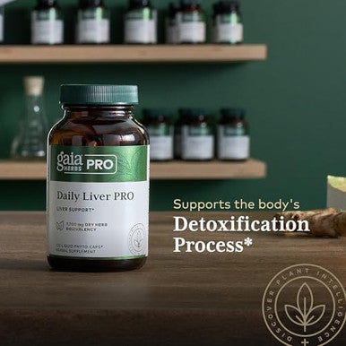 Gaia Herbs Pro Daily Liver Pro Natural Liver Support With Milk Thistle Licorice Root Turmeric Root & More Vegan Organic & Gluten 120 Liquid Phytocaps (60 Servings)