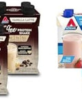 Atkins Iced Coffee Vanilla Latte Protein Shake 15G Protein & Strawberry Protein Shake 15G Protein Low Glycemic 2G Net Carb 1G Sugar Keto Friendly 12 Count