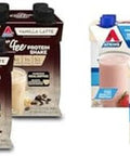 Atkins Iced Coffee Vanilla Latte Protein Shake 15G Protein & Strawberry Protein Shake 15G Protein Low Glycemic 2G Net Carb 1G Sugar Keto Friendly 12 Count