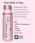 Neocell Multi Collagen Peptides Liquid 6 Vials With Hyaluronic Acid And Biotin Advanced Formula Complex Beauty Supplement Hair Skin And Nails