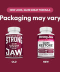 Strong Jaw Gum Restore - Gum Repair For Receding Gums Teeth Magnesium Supplements Oral Care Remineralizing Dental Health Vitamins For Adults 1 Month Supply 180 Capsules Made In Usa