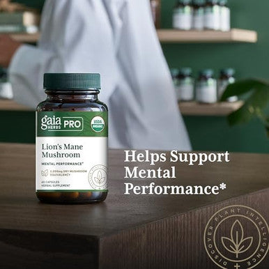 Gaia Herbs Pro Lion'S Mane Mushroom 60 Caps