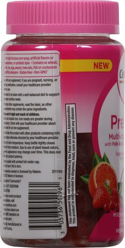 Centrum Prenatal Multivitamin Gummies With Dha And Folic Acid Mixed Berry And Orange Flavors - 60 Count 30 Day Supply
