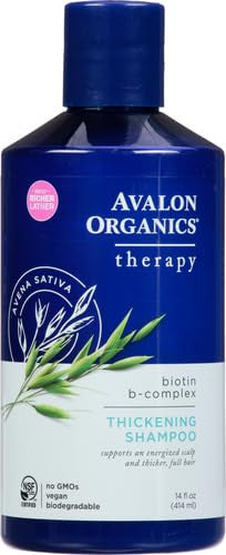 Avalon Organics Biotin Thickening B-Complex Conditioner Therapy 415 ml (Pack of 5)
