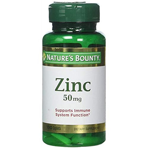 Nature'S Bounty Zinc 50 Mg Caplets 100 Ea Pack Of 6