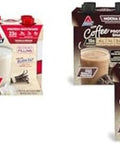 Atkins Vanilla Cream Meal Size Protein Shake 23G Protein Low Glycemic 3G Carb & Mocha Latte Iced Coffee Protein Shake 15G Protein Low Glycemic 4G Net Carb 1G Sugar