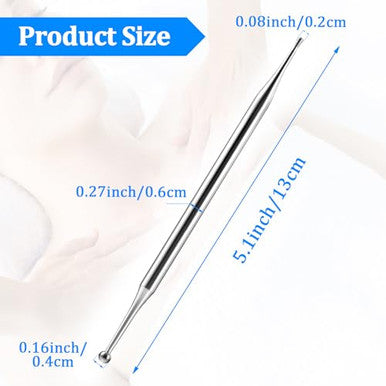 Ymapinc Acupuncture Pens Reflexology Tools For Face Body Muscle Relax Trigger Point Massage Fascia Tool Pressure Release For Feet Legs Arms Shoulders Neck Back - Stainless Steel