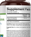 Brieofood Organic Ashwagandha 1500Mg, 45 Servings, Vegetarian, Gluten , 90 Vegetarian Tablets