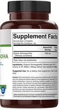 Brieofood Organic Ashwagandha 1500Mg, 45 Servings, Vegetarian, Gluten , 90 Vegetarian Tablets
