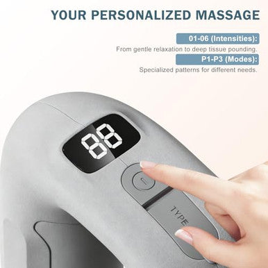 Ds Savoring Multifunctional Full-Body Fascia Ring Massager 3 Modes & 6 Intensities Deep Tissue Vibration Hands-Free Electric Massage Ring For Muscle Recovery & Relaxation For Athletes & Office Workers