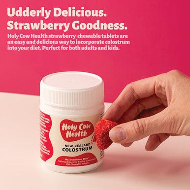 Holy Cow Health Colostrum Chewable Tablets Highly Bioactive Colostrum