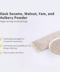 SODGHYTR-Black Sesame Walnut Yam Mulberry Paste-Chinese Cuisine, Breakfast Quick brewing (500 g) /17.64oz/containing 10 Small Bags/Ã©Â»â€˜Ã¨Å ÂÃ©ÂºÂ»Ã§Â³Å