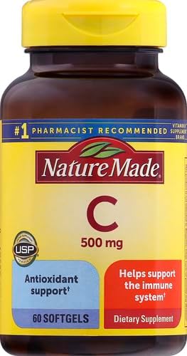 Nature Made Vitamin C 500 Mg W. Timed Release Rose Hips Tablets 60 Ct