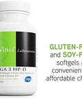 Davinci Labs Omega 3 Hpd Dietary Supplement To Support Immune System Healthy Joints And Cardiovascular And Skin Health With Vitamin D3 And More Gluten 60 Softgels