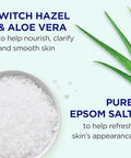 Dr Teal'S Epsom Salt Magnesium Soak Clarify & Smooth With Witch Hazel & Aloe Vera 3 Lbs
