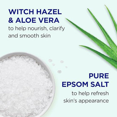Dr Teal'S Epsom Salt Magnesium Soak Clarify & Smooth With Witch Hazel & Aloe Vera 3 Lbs