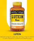 Mason Natural Lutein 6 Mg With Vitamin E 6 Month Supply Healthy Vision & Eye Function Supports Normal Eye Health Pack Of 3
