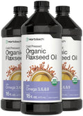 Horbaach Organic Flaxseed Oil 16 Fl Oz 3 Pack