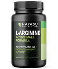 Havasu Nutrition L-Arginine 500Mg And Saw Palmetto 500Mg - Nitric Oxide And Prostate Health Supplements For Men - 60 Count - Endurance And Urinary Tract Function Support - 1 Month Supply - Vegan Non-Gmo Capsules