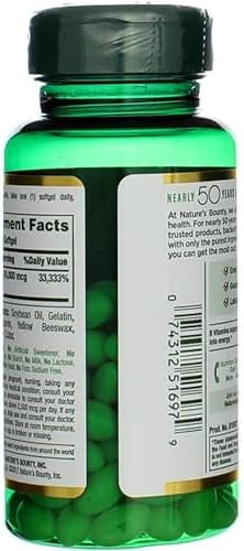 Nature's Bounty Biotin 10 000 Mcg Rapid Release Softgels 120 Ea ( ) Pack Of 2
