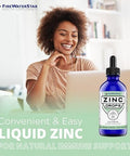 Fws Liquid Zinc Supplement - Zinc Drops - Immune Support For Adults And Kids - Organic, Non-Gmo, Vegan - 45Mg - Boost Your Immune System, Support Healthy Skin, And Promote Overall Wellness