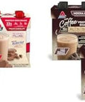 Atkins Creamy Chocolate Meal Size Protein Shake 23G Protein Low Glycemic 4G Net Carb 1G Sugar & Mocha Latte Iced Coffee Protein Shake 15G Protein Low Glycemic 4G Net Carb 1G Sugar