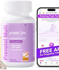 Premom Prenatal Vitamins For Women Conception For Her Multivitamin: 27 Nutrients Includes 680Mcg Methyl Folate + Choline + Iron Traceable Ingredient Fertility Supplements For Women 30 Day Supply