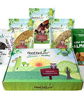 Food to Live - Organic Nuts, Seeds and Fruits in a Gift Box A Variety Pack of Almonds, Chinese Hemp Seeds, Medjool Dates, Chia Seeds and Golden Flax Seeds