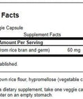 Swanson Gamma Oryzanol from Rice Bran 60 Milligrams 90 Veg Capsules