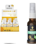 Bee And You Bundle: Propolis Shot With Vitamin C D3 And Zinc With Propolis Raw Honey Throat Spray Ultra Pure 100% Natural Immune Support Superfood
