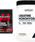 Muscletech Whey Protein Powder Muscle Builder Bundle Phase8 4.6Lb Protein Powder Nutricost 500G Creatine Monohydrate Powder