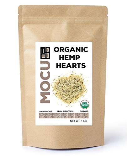 USA Grown Organic Hemp Hearts I 1 LB Bag I | USA Grown | Hulled & Cleaned In-House Daily | Raw, Non GMO, Gluten Free, Vegan