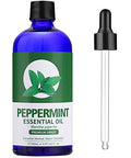 Lagunamoon Peppermint Oil 150 Ml And Pure Australian Tea Tree Essential Oil 150Ml For Diffusers Aromatherapy & Humidifiers