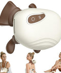 Lideeya 4D Wireless Neck And Shoulder Massager Bionic Hands Deep Tissue Shiatsu Neck Massager With 3 Relaxation Modes Portable Electric Kneading Massager For Home Office Holiday