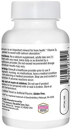 21St Century Calcium Plus Extra D Caplets 500 Mg 90 Count Pack Of 1