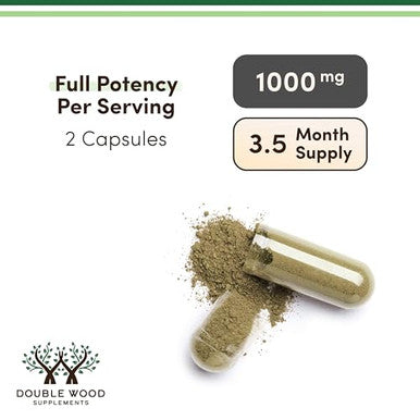 Double Wood Supplements Dws Organic Moringa Capsules 1000Mg