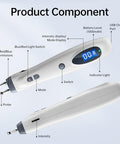 Leawell Electronic Acupuncture Pen Electric Meridian Acupressure Point Tool Massage Pulse Therapy Device For Pain Relief Rechargeable